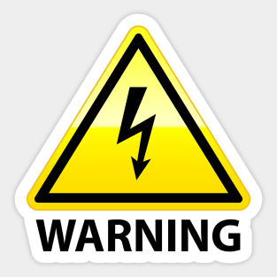 High Voltage Warning Sign Graphic Sticker